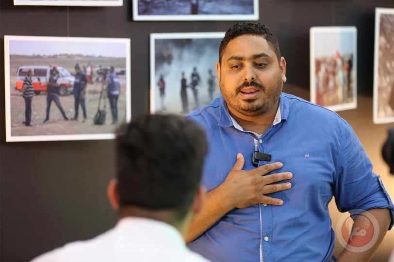 معرض صور بغزة لتوثيق جرائم الاحتلال بحق الصحفيين