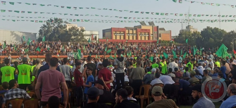 عشرات الآلاف يشاركون في مهرجان الاقصى في خطر بغزة