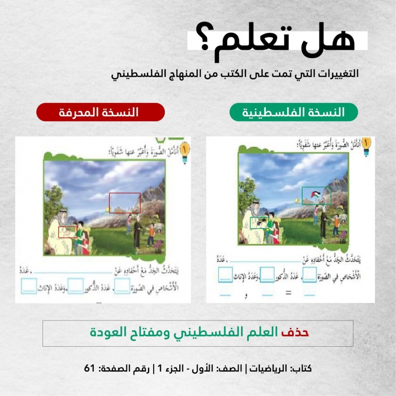 في تعميم على مدارس القدس- اسرائيل تطلب تدريس "المنهاج الفلسطيني المحرف"