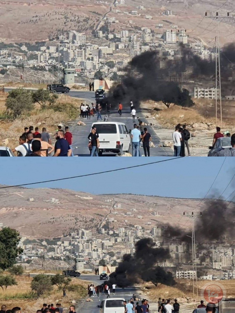 اصابات - مستوطنون يهاجمون مركبات المواطنين شرق نابلس (صور)