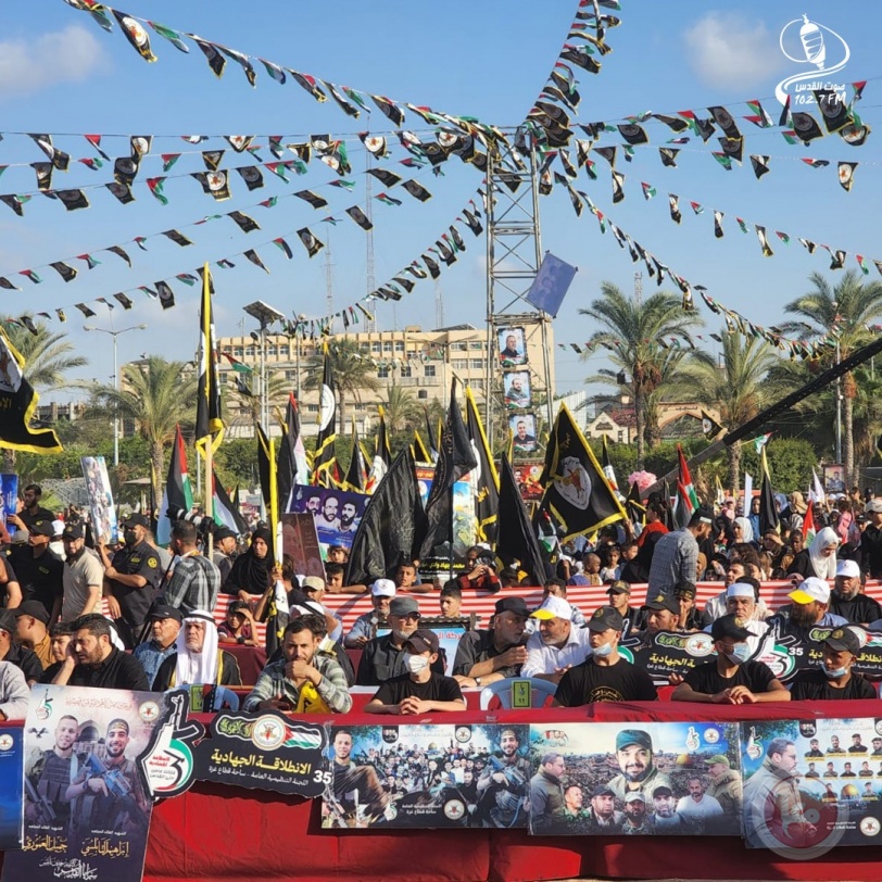 الالاف يحيون انطلاقة الجهاد الاسلامي ال"٣٥" بمشاركة جنين وثلاث عواصم عربية