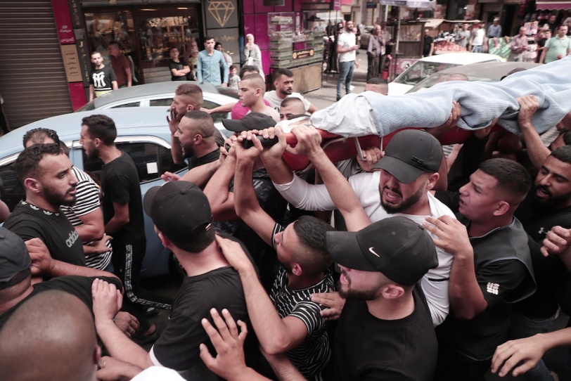 تشييع جثمان الشهيد محمود الصوص في مخيم جنين