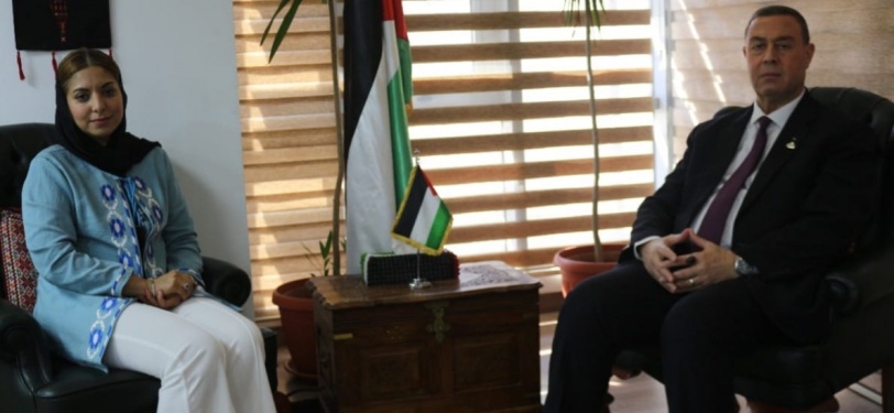 السفير دياب اللوح يستقبل المديرة التنفيذية لمنظمة تنمية المرأة في "التعاون الإسلامي"