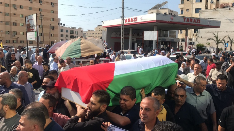غزة- تشييع جثمان البرناوي أول أسيرة في سجون الاحتلال