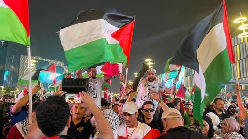 فلسطين حاضرة في فعاليات كأس العالم