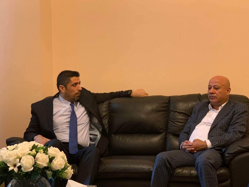 ابو هولي يبحث مع رئيس لجنة الحوار اللبناني الفلسطيني ازمة الةونروا المالية وتعزيز التشاور في قضايا اللاجئين