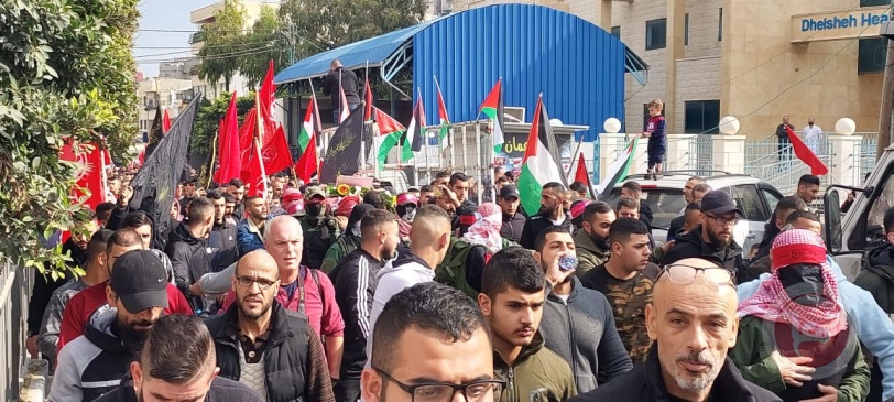تشييع جثمان الشهيد عمر مناع في بيت لحم