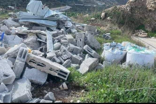 الاحتلال يهدم غرفتين زراعيتين في نحالين غرب بيت لحم