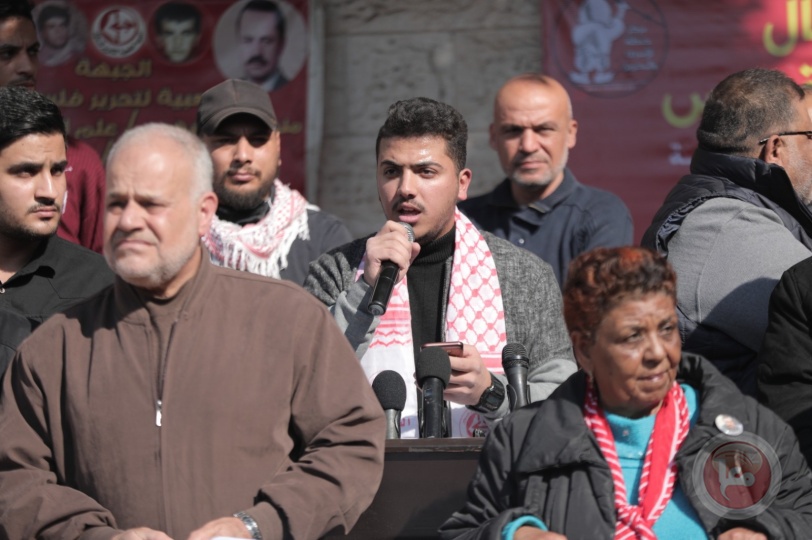مسيرة حاشدة في غزة تضامنا مع القائد سعدات والحركة الأسيرة