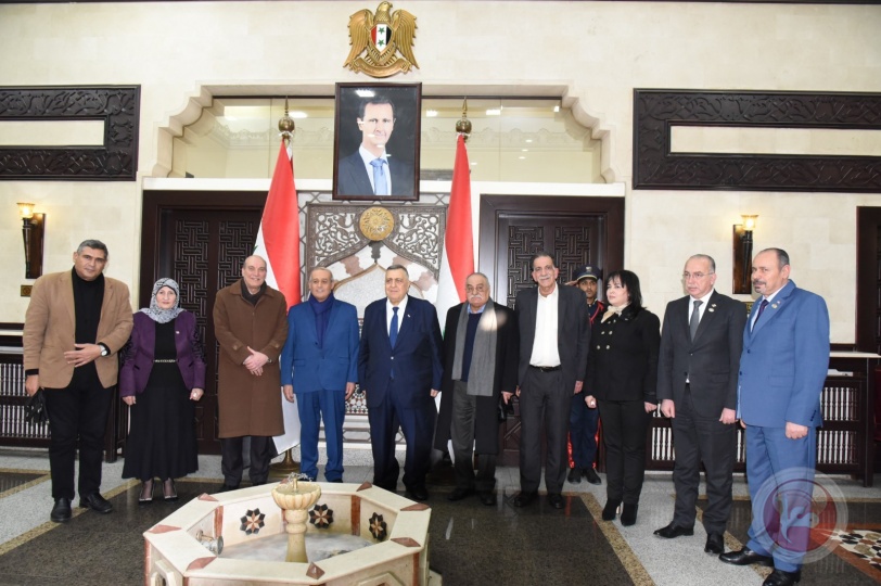 نائب الأمين العام للجبهة الشعبية يلتقي رئيس مجلس الشعب السوري
