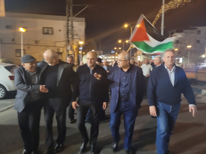 مظاهرة في سخنين تنديدا باعتداءات المستوطنين على حوارة
