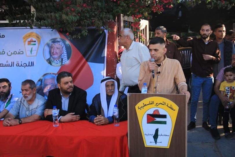 لجنة المغازي الشعبية تعيد تدشين مفتاح العودة على مدخل المخيم