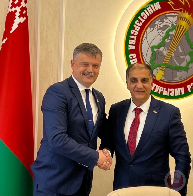 السفير المذبوح يجتمع مع وزير الرياضة والسياحة البيلاروسي