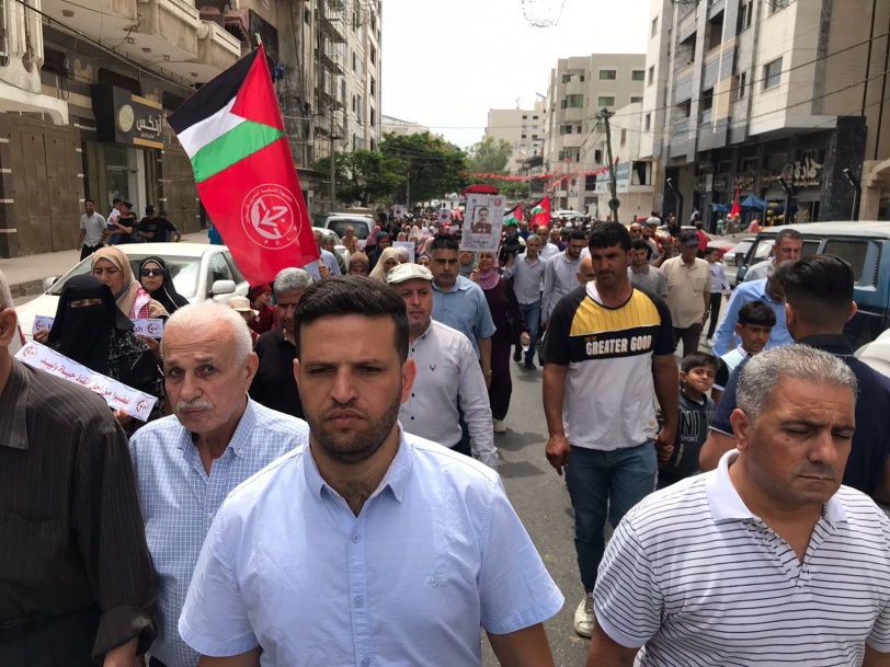 صور- مسيرة بغزة تحذر من ردود فعل غير متوقعة بقضية الاسير دقة