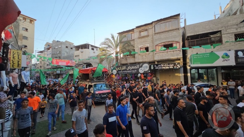 حماس تنظم مسيرة جماهيرية شمال القطاع نصرة للقدس ودعما للمقاومة