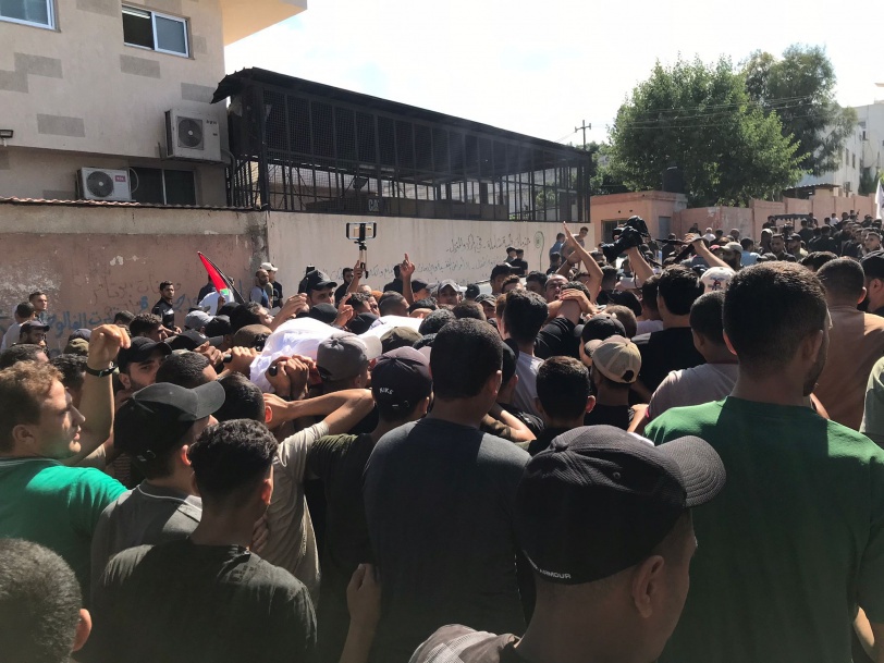 تشييع الشهداء الخمسة الذين ارتقوا قرب الحدود شرق غزة