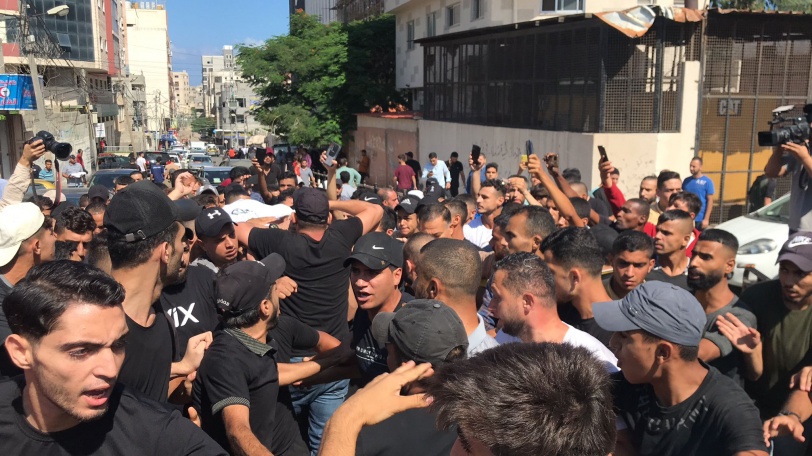 تشييع الشهداء الخمسة الذين ارتقوا قرب الحدود شرق غزة