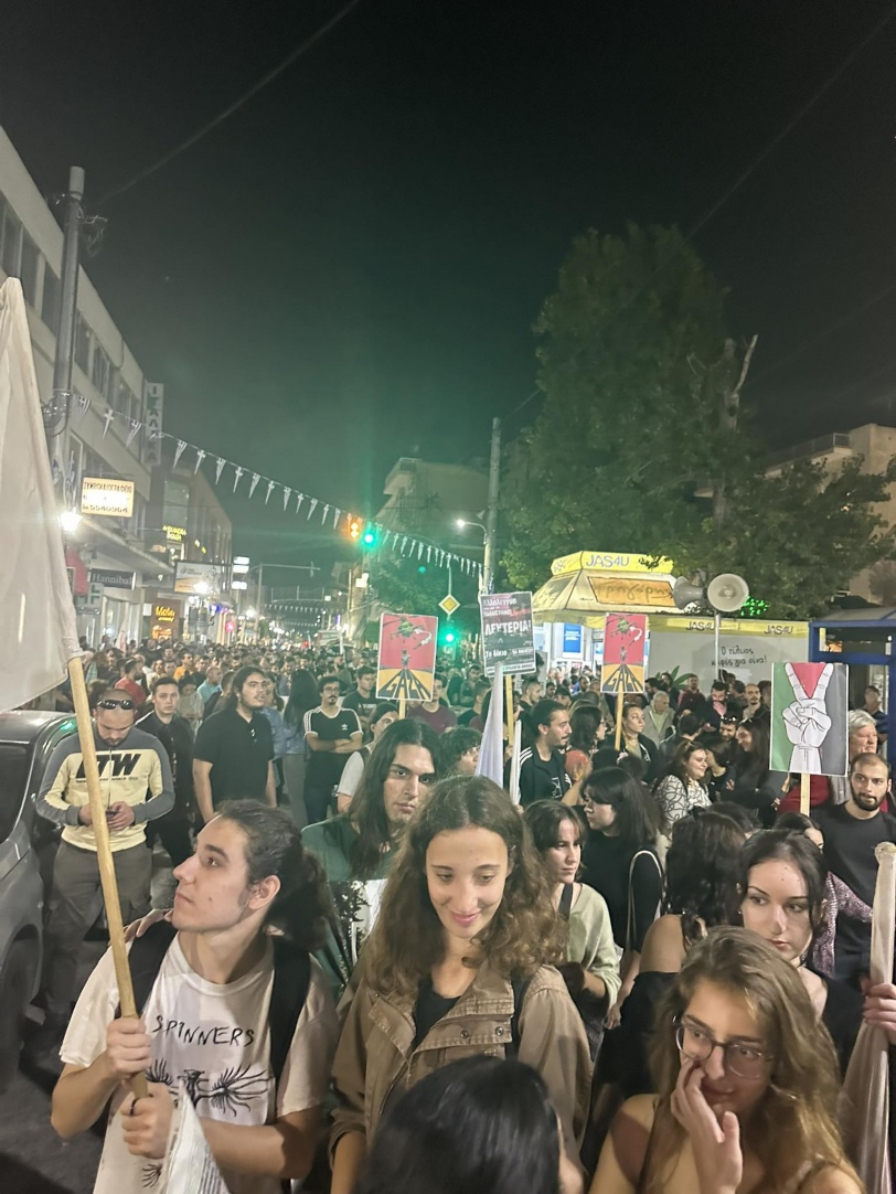 مظاهرات في اليونان دعما لغزة 