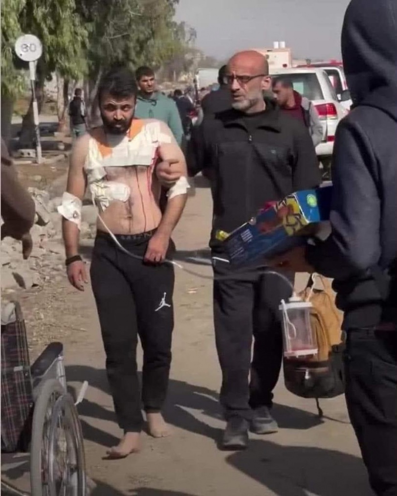 جرحى غزة .. نزوح دامٍ وعلاج غير متوفر