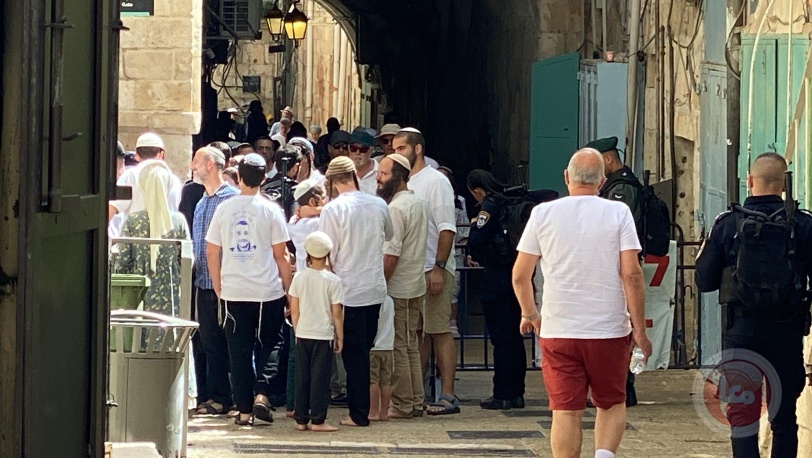 عشرات الآلاف يستبيحون الاقصى والبراق في ثالث ايام "الفصح اليهودي"