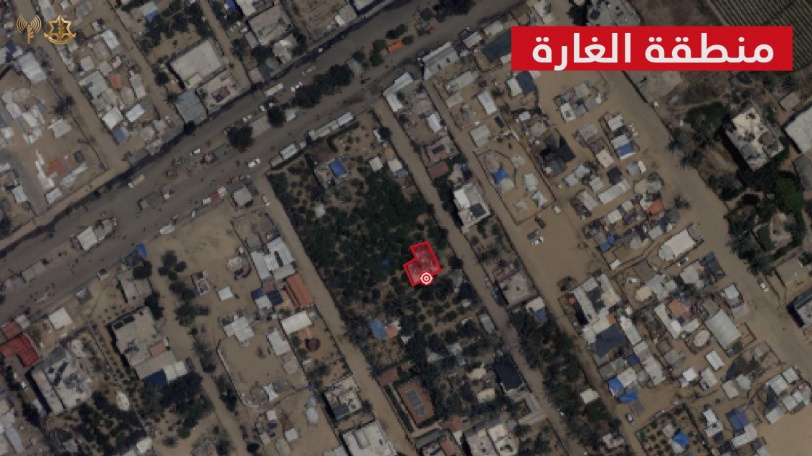 قبل وبعد.. الاحتلال ينشر صورتين لموقع غارة المواصي