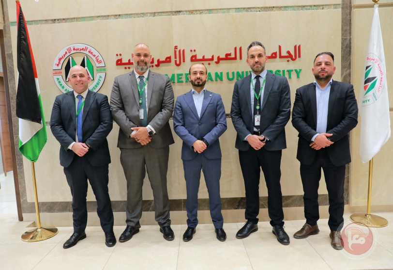 وفدان من بنك القاهرة عمان وشركة اوريدو في زيارة للجامعة العربية الأمريكية حرم رام الله