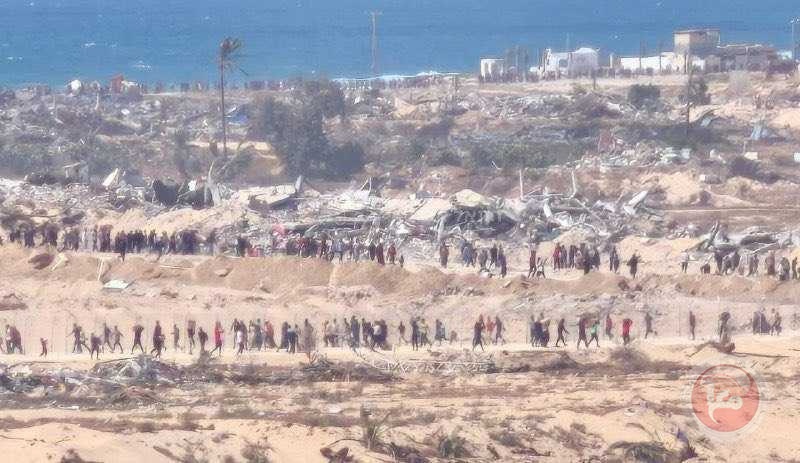بدء الآلية الجديدة...الاف الغزيين يتوجهون إلى مراكز التوزيع في رفح 
