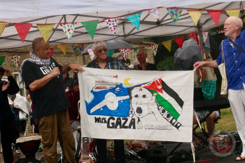 اختتام فعاليات مهرجان سباق الماراثون الذي نظمته حملة التضامن مع الشعب الفلسطيني بمدينة شيفيلد ببريطانيا