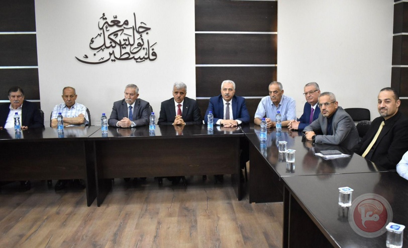 جامعة بوليتكنك فلسطين تستقبل الوزير برهم وتستعرض خططها التطويرية