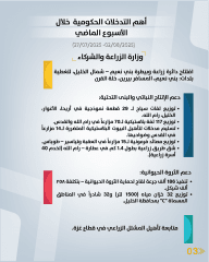 أهم التدخلات التنموية والإصلاحية التي نفذتها الحكومة خلال الأسبوع الماضي