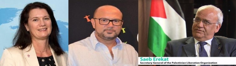 عريقات يجري مباحثات مع وزيرة خارجية السويد ورئيس ديوان وزير الخارجية البلجيكي
