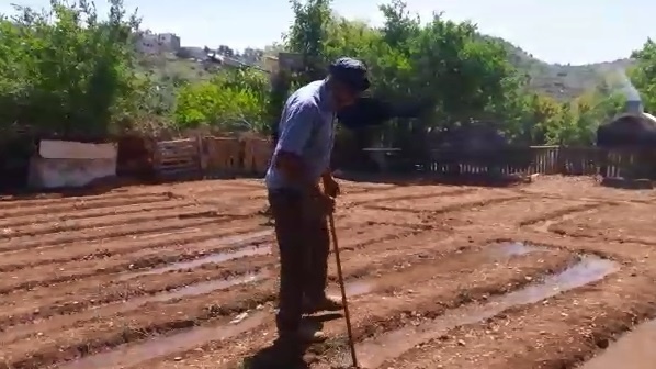 فيديو- زياد يعود للطريقة الفرعونية في زراعة أرضه