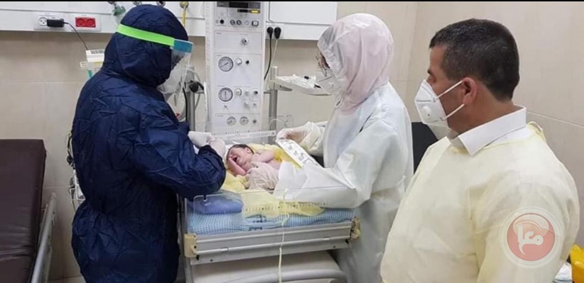 الطفلة &quot;سيلا&quot; مولودة جديدة في فلسطين لأم مصابة بكورونا