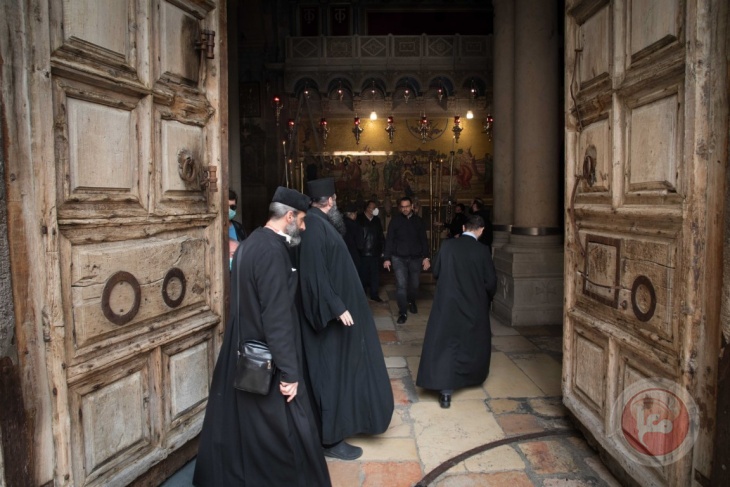إعادة فتح أبواب كنيسة القيامة مع الالتزام بإجراءات السلامة
