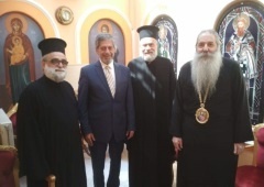 السفير طوباسي يلتقي متروبوليت الكنيسة الأرثوذكسية سيرافيم