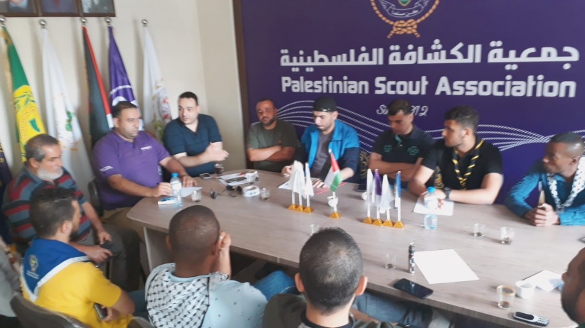  جمعية الكشافة الفلسطينية تعقد اجتماعات موسعة لإطلاق اسبوع غزة البيئي 