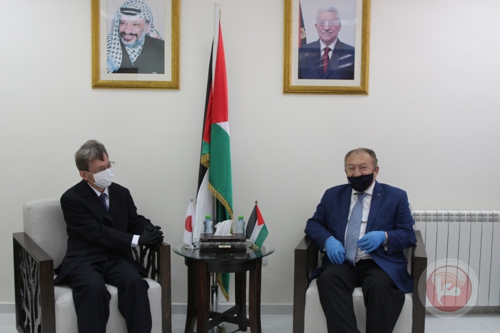 العسيلي يبحث مع الاتحاد الاوروبي والسفير الياباني والهولندي دعم الاقتصاد الفلسطيني