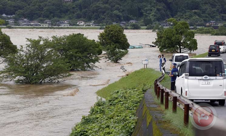 اليابان تأمر عشرات الآلاف بإخلاء منازلهم- فيضانات تخلّف 13 مفقودا 