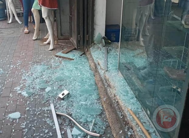 صور.. إطلاق النار على محل للمجوهرات في سلفيت