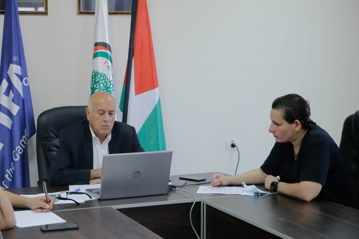 الرجوب يُطلع &quot;فيفا&quot; على آخر مستجدات اللعبة في فلسطين