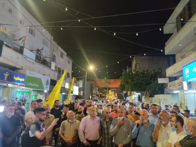 فتح إقليم سلفيت: مسيرة جماهيرية تنديداً باتفاق الإمارات واسرائيل