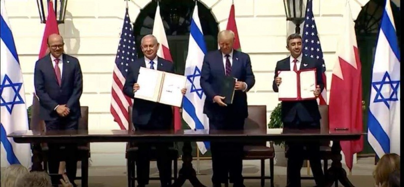 توقيع اتفاق السلام بين الإمارات والبحرين وإسرائيل في البيت الأبيض