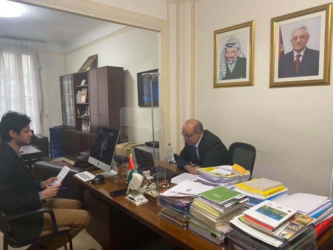 السفير الهرفي يلتقي لجنة الصداقة البرلمانية مع فلسطين