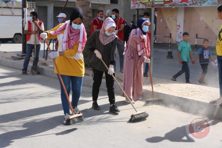 الشعبية تنظم حملات تنظيف في شوارع غزة