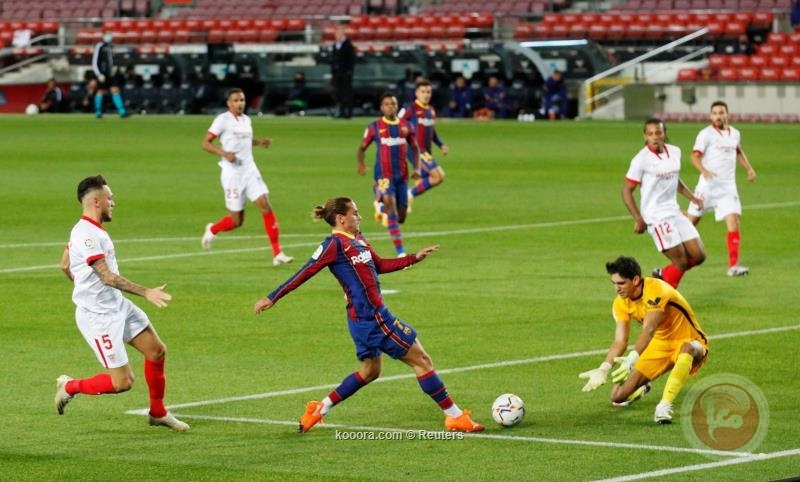  برشلونة يتعثر أمام إشبيلية بتعادل مُخيب