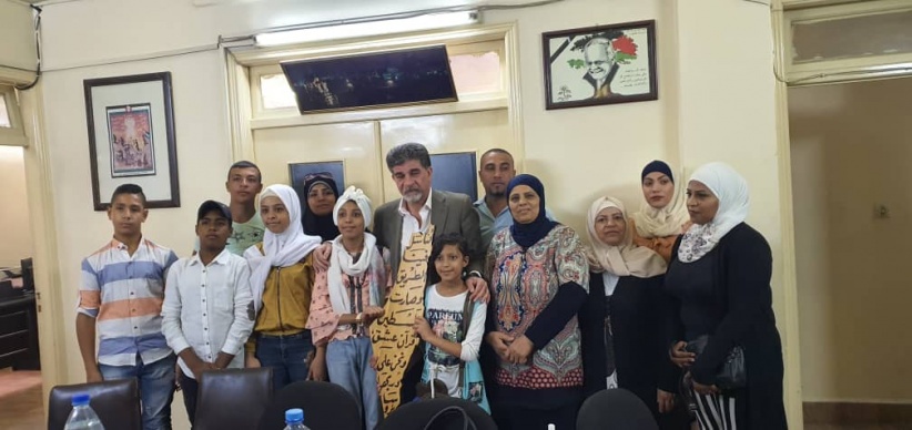  وفد الفعاليات الشعبية لمخيم جرمانا يزور مقر الدائرة السياسية
