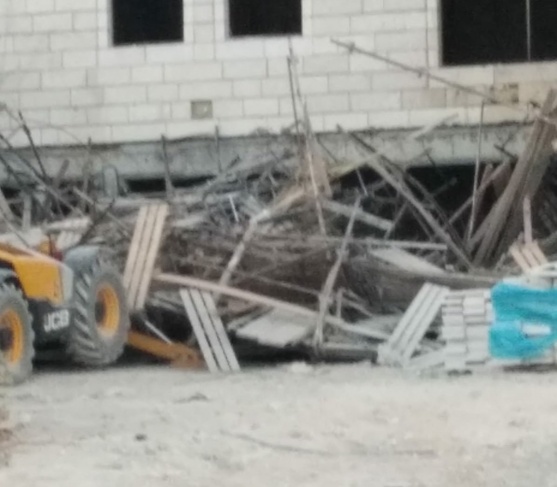 اصابة 5 عمال إثر انهيار سقالة بموقع بناء في &quot;بيت شيمش&quot;