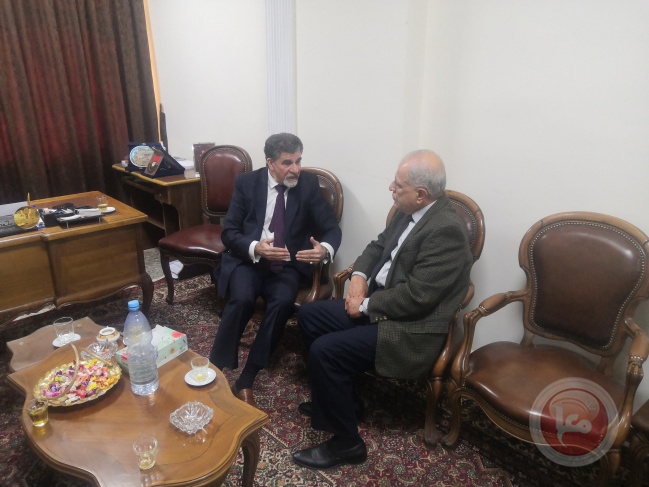 عبد الهادي يبحث مع مسؤول في حزب البعث آخر التطورات في فلسطين