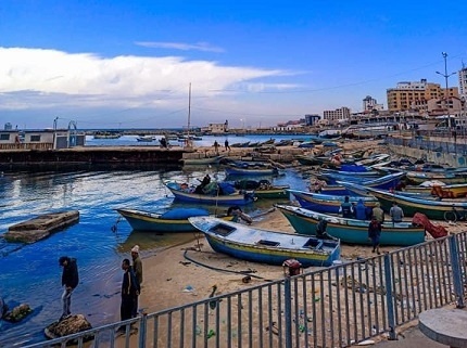 Gaza: Bombing of the Fishermen's Port and its surroundings