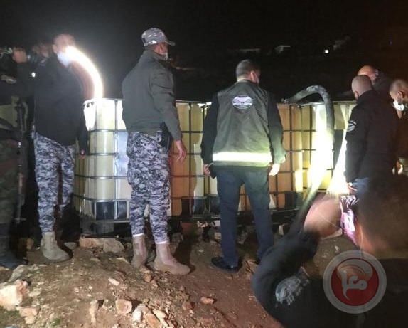 ضبط كمية كبيرة من الوقود المهرب في محافظة بيت لحم